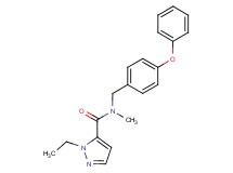 1-ethyl-N-methyl-N-(4-phenoxybenzyl)-1H-pyrazole-5-carboxamide