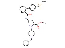 methyl (4S)-1-(1-benzyl-4-piperidinyl)-4-({[4'-(trifluoromethyl)-2-biphenylyl]carbonyl}amino)-L-prolinate