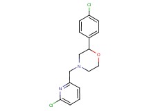 2-(4-chlorophenyl)-4-[(6-chloropyridin-2-yl)methyl]morpholine