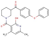 {1-[(2-hydroxy-4,6-dimethyl-3-pyridinyl)carbonyl]-3-piperidinyl}(4-phenoxyphenyl)methanone