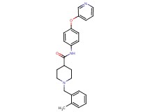 1-(2-methylbenzyl)-N-[4-(3-pyridinyloxy)phenyl]-4-piperidinecarboxamide