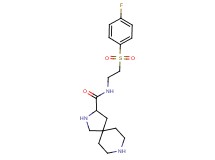 N-{2-[(4-fluorophenyl)sulfonyl]ethyl}-2,8-diazaspiro[4.5]decane-3-carboxamide dihydrochloride