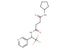 N-cyclopentyl-N'-(2,2,2-trifluoro-1-pyridin-3-ylethyl)succinamide