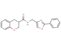 N-[(2-phenyl-1,3-oxazol-4-yl)methyl]chromane-3-carboxamide