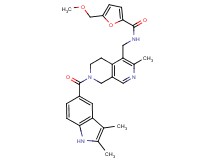 N-({7-[(2,3-dimethyl-1H-indol-5-yl)carbonyl]-3-methyl-5,6,7,8-tetrahydro-2,7-naphthyridin-4-yl}methyl)-5-(methoxymethyl)-2-furamide