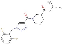1-(1-{[1-(2,6-difluorobenzyl)-1H-1,2,3-triazol-4-yl]carbonyl}-3-piperidinyl)-3-methyl-1-butanone