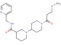 1'-(3-methoxypropanoyl)-N-(pyridin-2-ylmethyl)-1,4'-bipiperidine-3-carboxamide