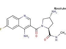 (2S,4R)-4-amino-1-[(4-amino-6-fluoroquinolin-3-yl)carbonyl]-N-methylpyrrolidine-2-carboxamide