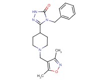 4-benzyl-5-{1-[(3,5-dimethylisoxazol-4-yl)methyl]piperidin-4-yl}-2,4-dihydro-3H-1,2,4-triazol-3-one