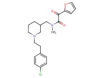N-({1-[2-(4-chlorophenyl)ethyl]-3-piperidinyl}methyl)-2-(2-furyl)-N-methyl-2-oxoacetamide