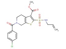 methyl 2-[(allylamino)sulfonyl]-6-(4-chlorobenzoyl)-4,5,6,7-tetrahydrothieno[2,3-c]pyridine-3-carboxylate