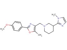 1-{[2-(4-methoxyphenyl)-5-methyl-1,3-oxazol-4-yl]methyl}-3-(1-methyl-1H-imidazol-2-yl)piperidine