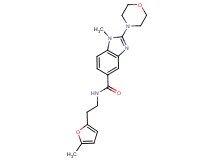 1-methyl-N-[2-(5-methyl-2-furyl)ethyl]-2-(4-morpholinyl)-1H-benzimidazole-5-carboxamide