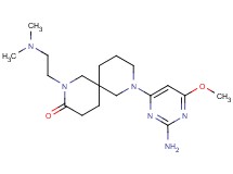 8-(2-amino-6-methoxy-4-pyrimidinyl)-2-[2-(dimethylamino)ethyl]-2,8-diazaspiro[5.5]undecan-3-one