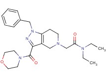 2-[1-benzyl-3-(4-morpholinylcarbonyl)-1,4,6,7-tetrahydro-5H-pyrazolo[4,3-c]pyridin-5-yl]-N,N-diethylacetamide