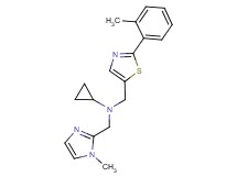 N-[(1-methyl-1H-imidazol-2-yl)methyl]-N-{[2-(2-methylphenyl)-1,3-thiazol-5-yl]methyl}cyclopropanamine