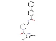 N-({1-[(3,5-dimethyl-1H-pyrrol-2-yl)carbonyl]-3-piperidinyl}methyl)-4-biphenylcarboxamide