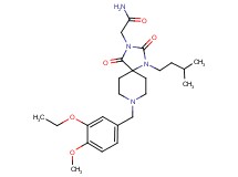 2-[8-(3-ethoxy-4-methoxybenzyl)-1-(3-methylbutyl)-2,4-dioxo-1,3,8-triazaspiro[4.5]dec-3-yl]acetamide