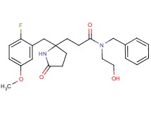 N-benzyl-3-[2-(2-fluoro-5-methoxybenzyl)-5-oxo-2-pyrrolidinyl]-N-(2-hydroxyethyl)propanamide