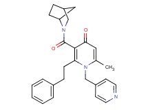 3-(2-azabicyclo[2.2.1]hept-2-ylcarbonyl)-6-methyl-2-(2-phenylethyl)-1-(4-pyridinylmethyl)-4(1H)-pyridinone