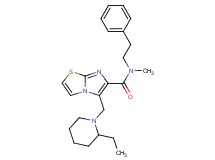5-[(2-ethyl-1-piperidinyl)methyl]-N-methyl-N-(2-phenylethyl)imidazo[2,1-b][1,3]thiazole-6-carboxamide