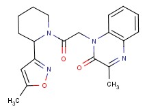 3-methyl-1-{2-[2-(5-methylisoxazol-3-yl)piperidin-1-yl]-2-oxoethyl}quinoxalin-2(1H)-one