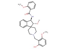N-[(2R*,3R*)-2-hydroxy-1'-(2-hydroxy-6-methoxybenzyl)-2,3-dihydrospiro[indene-1,4'-piperidin]-3-yl]-2-methoxybenzamide