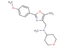 N-{[2-(4-methoxyphenyl)-5-methyl-1,3-oxazol-4-yl]methyl}-N-methyltetrahydro-2H-pyran-4-amine