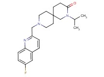 9-[(6-fluoroquinolin-2-yl)methyl]-2-isopropyl-2,9-diazaspiro[5.5]undecan-3-one