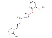 1-{4-[3-(2-methoxyphenoxy)-1-azetidinyl]-4-oxobutyl}-2-methyl-1H-imidazole