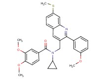 N-cyclopropyl-3,4-dimethoxy-N-{[2-(3-methoxyphenyl)-7-(methylthio)-3-quinolinyl]methyl}benzamide