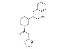 N-ethyl-N-(4-pyridinylmethyl)-1-(1H-tetrazol-1-ylacetyl)-3-piperidinamine
