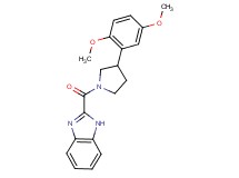 2-{[3-(2,5-dimethoxyphenyl)pyrrolidin-1-yl]carbonyl}-1H-benzimidazole