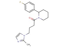 2-(4-fluorophenyl)-1-[4-(2-methyl-1H-imidazol-1-yl)butanoyl]piperidine