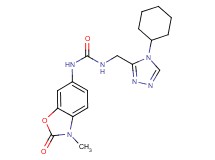 N-[(4-cyclohexyl-4H-1,2,4-triazol-3-yl)methyl]-N'-(3-methyl-2-oxo-2,3-dihydro-1,3-benzoxazol-6-yl)urea
