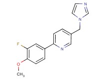 2-(3-fluoro-4-methoxyphenyl)-5-(1H-imidazol-1-ylmethyl)pyridine