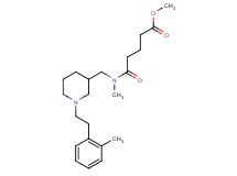 methyl 5-[methyl({1-[2-(2-methylphenyl)ethyl]-3-piperidinyl}methyl)amino]-5-oxopentanoate