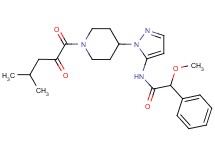 2-methoxy-N-{1-[1-(4-methyl-2-oxopentanoyl)-4-piperidinyl]-1H-pyrazol-5-yl}-2-phenylacetamide