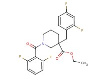ethyl 1-(2,6-difluorobenzoyl)-3-(2,4-difluorobenzyl)-3-piperidinecarboxylate