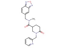 N-(2,1,3-benzoxadiazol-5-ylmethyl)-N-methyl-6-oxo-1-(2-pyridinylmethyl)-3-piperidinecarboxamide