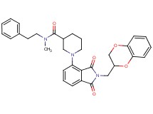 1-[2-(2,3-dihydro-1,4-benzodioxin-2-ylmethyl)-1,3-dioxo-2,3-dihydro-1H-isoindol-4-yl]-N-methyl-N-(2-phenylethyl)-3-piperidinecarboxamide