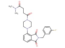 4-{4-[2-(3-fluorobenzyl)-1,3-dioxo-2,3-dihydro-1H-isoindol-4-yl]-1-piperazinyl}-N,N-dimethyl-4-oxobutanamide