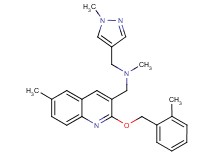 N-methyl-1-{6-methyl-2-[(2-methylbenzyl)oxy]-3-quinolinyl}-N-[(1-methyl-1H-pyrazol-4-yl)methyl]methanamine