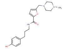 N-[3-(4-hydroxyphenyl)propyl]-5-[(4-methylpiperazin-1-yl)methyl]-2-furamide