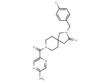 2-(4-chlorobenzyl)-8-[(5-methyl-2-pyrazinyl)carbonyl]-2,8-diazaspiro[4.5]decan-3-one