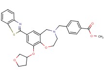 methyl 4-{[7-(1,3-benzothiazol-2-yl)-9-(tetrahydro-3-furanyloxy)-2,3-dihydro-1,4-benzoxazepin-4(5H)-yl]methyl}benzoate