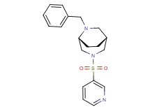 (1R*,5R*)-6-benzyl-3-(3-pyridinylsulfonyl)-3,6-diazabicyclo[3.2.2]nonane