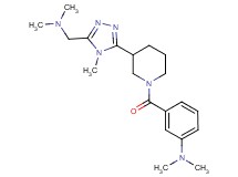 3-[(3-{5-[(dimethylamino)methyl]-4-methyl-4H-1,2,4-triazol-3-yl}piperidin-1-yl)carbonyl]-N,N-dimethylaniline