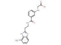 {[3-({[2-(7-methyl-1H-benzimidazol-2-yl)ethyl]amino}carbonyl)phenyl]amino}acetic acid