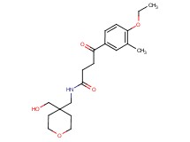 4-(4-ethoxy-3-methylphenyl)-N-{[4-(hydroxymethyl)tetrahydro-2H-pyran-4-yl]methyl}-4-oxobutanamide